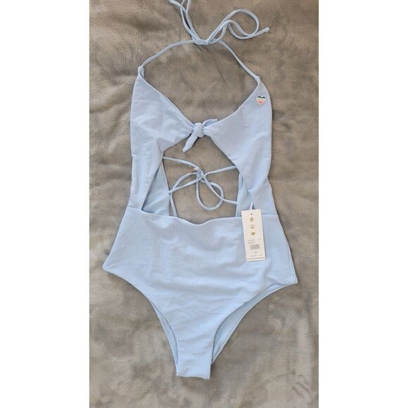 Spiritual Gangster Womens Go with The Flow One Piece Blue Skies - Picture 3 of 7